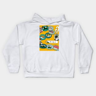 Kuru Kuru Sushi Train Kids Hoodie